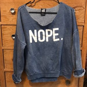 Slouchy sweatshirt